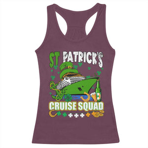 Funny St Patricks Cruise Racerback Tank Top Holiday Trip Family Group Matching TS02 Maroon Print Your Wear