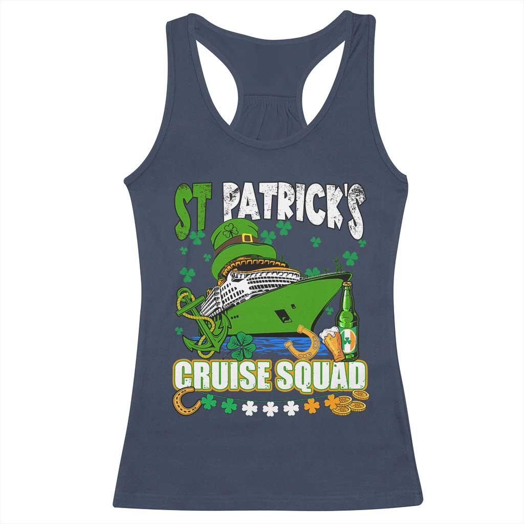 Funny St Patricks Cruise Racerback Tank Top Holiday Trip Family Group Matching TS02 Navy Print Your Wear