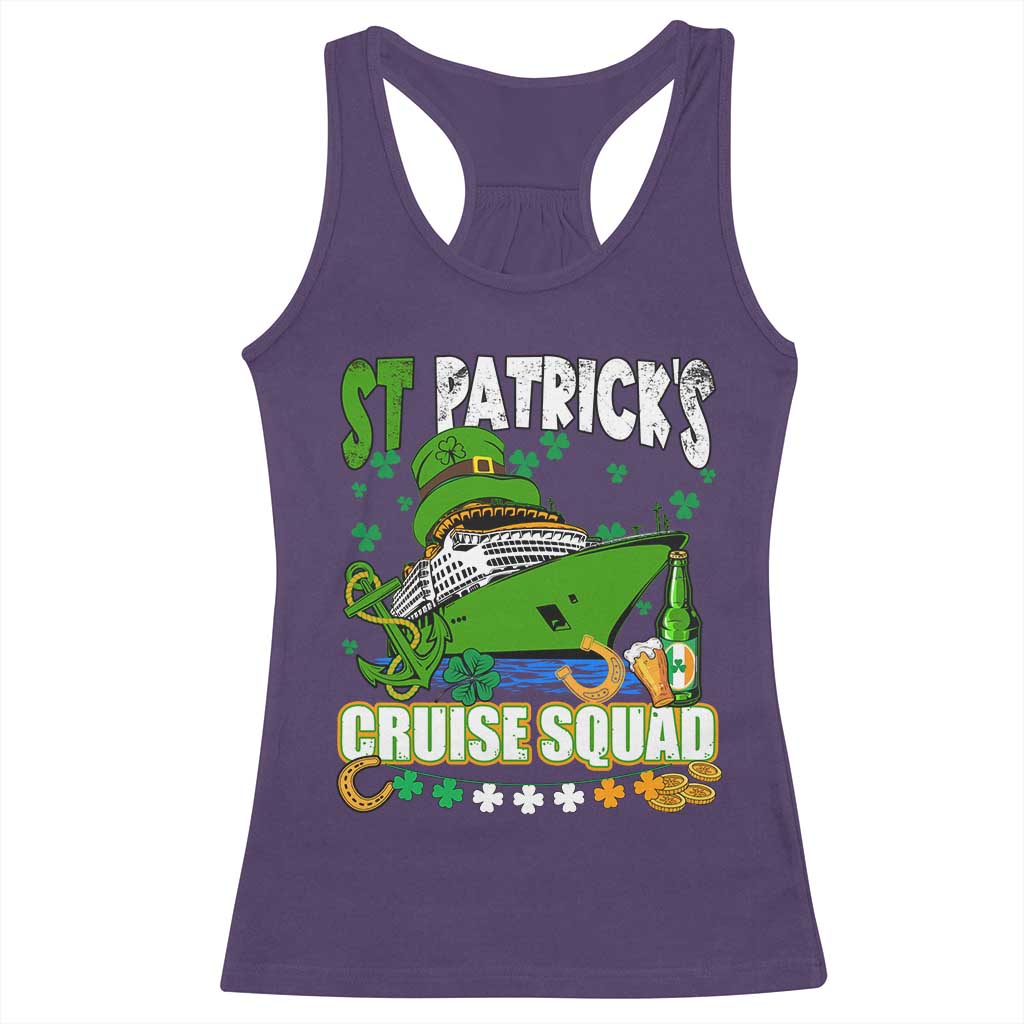 Funny St Patricks Cruise Racerback Tank Top Holiday Trip Family Group Matching TS02 Purple Print Your Wear