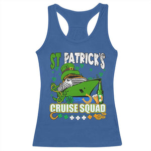 Funny St Patricks Cruise Racerback Tank Top Holiday Trip Family Group Matching TS02 Royal Blue Print Your Wear
