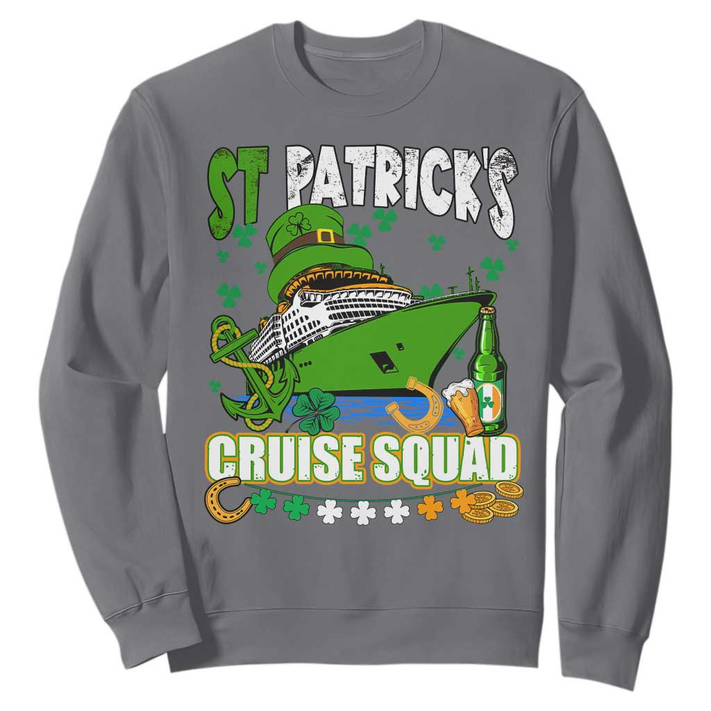 Funny St. Patricks Cruise Sweatshirt Holiday Trip Family Group Matching TS02 Charcoal Printyourwear