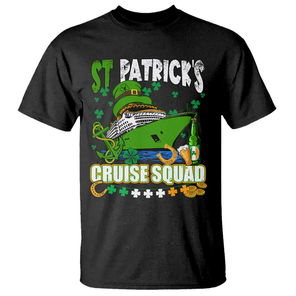 Funny St. Patricks Cruise T Shirt Holiday Trip Family Group Matching TS02 Black Printyourwear