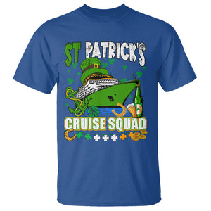 Funny St. Patricks Cruise T Shirt Holiday Trip Family Group Matching TS02 Royal Blue Printyourwear