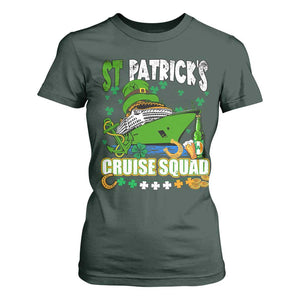 Funny St Patricks Cruise T Shirt For Women Holiday Trip Family Group Matching TS02 Dark Forest Green Print Your Wear