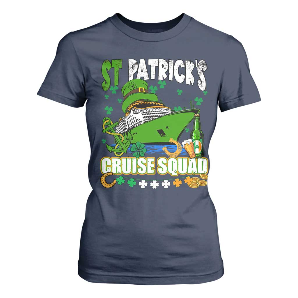 Funny St Patricks Cruise T Shirt For Women Holiday Trip Family Group Matching TS02 Navy Print Your Wear