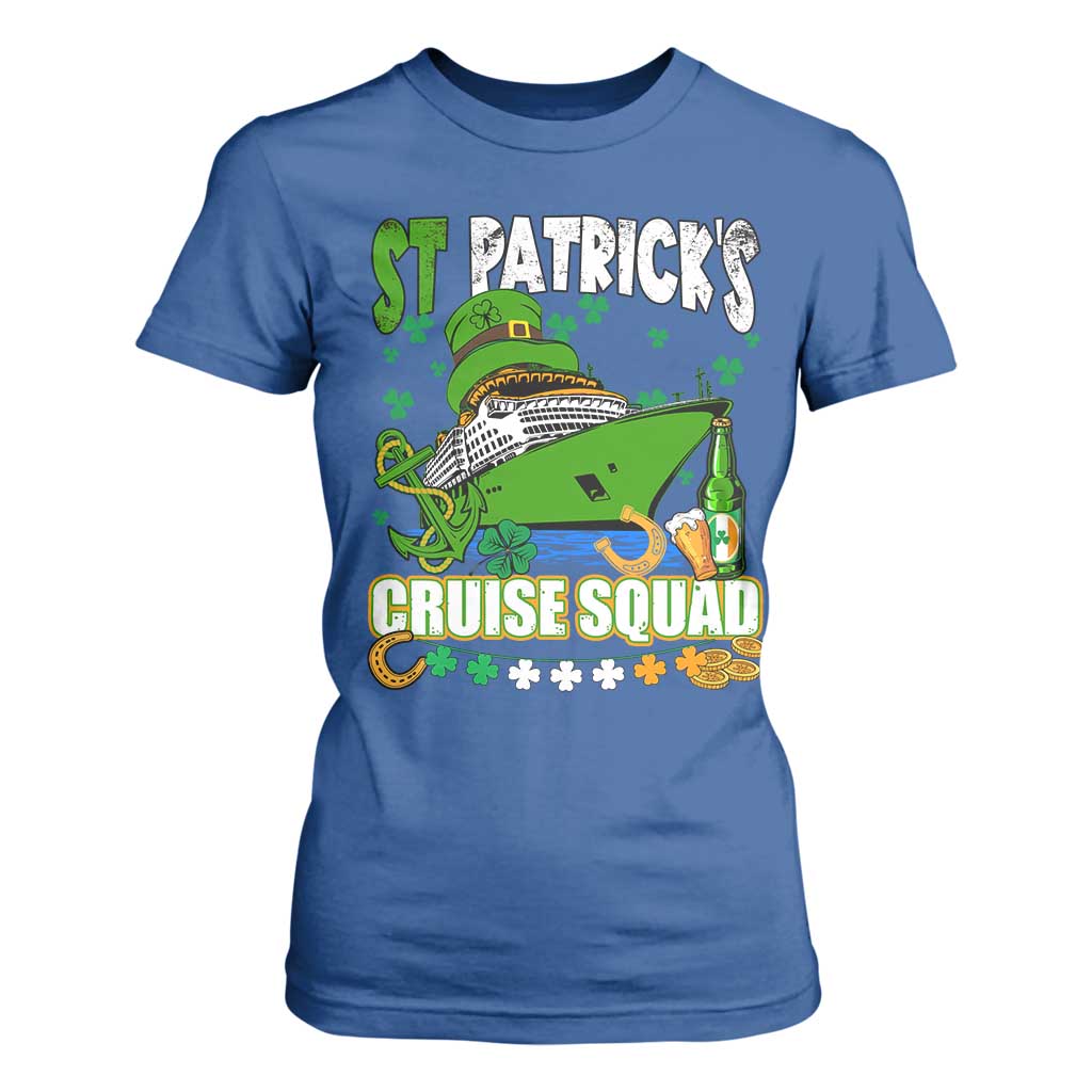 Funny St Patricks Cruise T Shirt For Women Holiday Trip Family Group Matching TS02 Royal Blue Print Your Wear