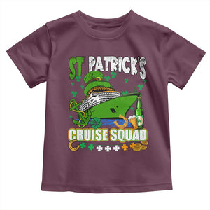 Funny St Patricks Cruise Toddler T Shirt Holiday Trip Family Group Matching TS02 Maroon Print Your Wear