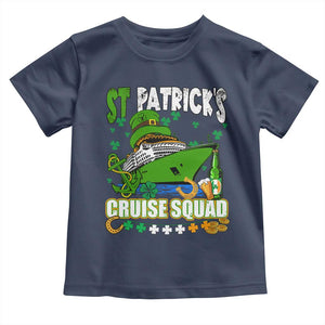 Funny St Patricks Cruise Toddler T Shirt Holiday Trip Family Group Matching TS02 Navy Print Your Wear