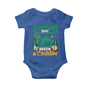 Funny St Patricks Cruise Baby Onesie Boozin' Cruisin' Drinking Squad Family Group Matching TS02 Royal Blue Print Your Wear