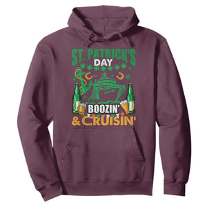 Funny St. Patricks Cruise Hoodie Boozin' Cruisin' Drinking Squad Family Group Matching TS02 Maroon Printyourwear