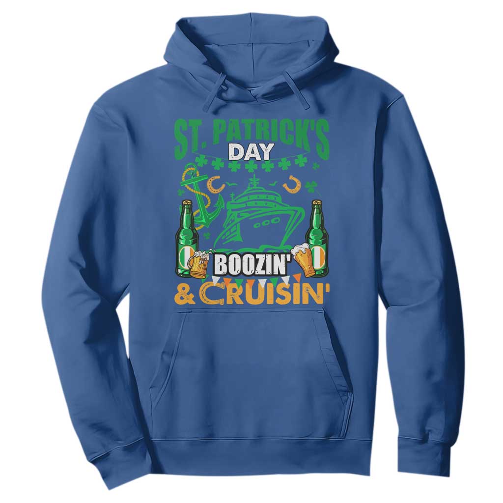 Funny St. Patricks Cruise Hoodie Boozin' Cruisin' Drinking Squad Family Group Matching TS02 Royal Blue Printyourwear