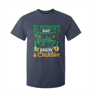 Funny St Patricks Cruise T Shirt For Kid Boozin' Cruisin' Drinking Squad Family Group Matching TS02 Navy Print Your Wear