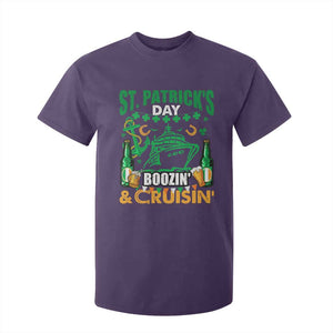 Funny St Patricks Cruise T Shirt For Kid Boozin' Cruisin' Drinking Squad Family Group Matching TS02 Purple Print Your Wear