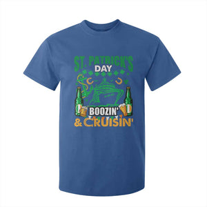 Funny St Patricks Cruise T Shirt For Kid Boozin' Cruisin' Drinking Squad Family Group Matching TS02 Royal Blue Print Your Wear