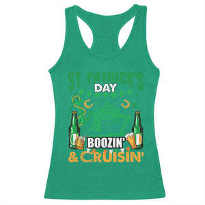 Funny St Patricks Cruise Racerback Tank Top Boozin' Cruisin' Drinking Squad Family Group Matching TS02 Irish Green Print Your Wear