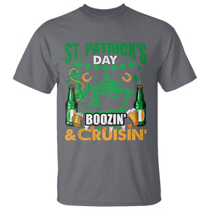 Funny St. Patricks Cruise T Shirt Boozin' Cruisin' Drinking Squad Family Group Matching TS02 Charcoal Printyourwear