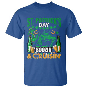 Funny St. Patricks Cruise T Shirt Boozin' Cruisin' Drinking Squad Family Group Matching TS02 Royal Blue Printyourwear