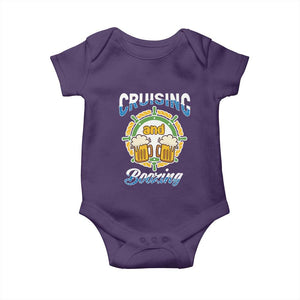 Funny St Patricks Cruise Baby Onesie Cruising And Boozing Drinking Squad Family Group Matching TS02 Purple Print Your Wear