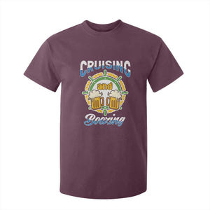 Funny St Patricks Cruise T Shirt For Kid Cruising And Boozing Drinking Squad Family Group Matching TS02 Maroon Print Your Wear