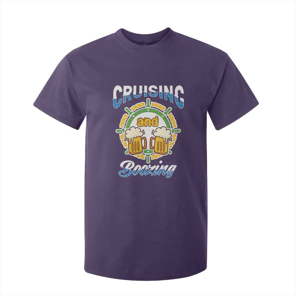 Funny St Patricks Cruise T Shirt For Kid Cruising And Boozing Drinking Squad Family Group Matching TS02 Purple Print Your Wear