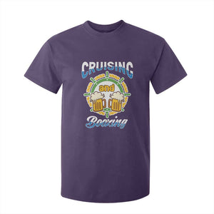 Funny St Patricks Cruise T Shirt For Kid Cruising And Boozing Drinking Squad Family Group Matching TS02 Purple Print Your Wear