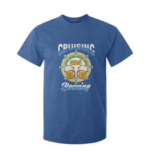 Funny St Patricks Cruise T Shirt For Kid Cruising And Boozing Drinking Squad Family Group Matching TS02 Royal Blue Print Your Wear