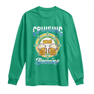 Funny St Patricks Cruise Long Sleeve Shirt Cruising And Boozing Drinking Squad Family Group Matching TS02 Irish Green Print Your Wear