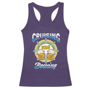 Funny St Patricks Cruise Racerback Tank Top Cruising And Boozing Drinking Squad Family Group Matching TS02 Purple Print Your Wear