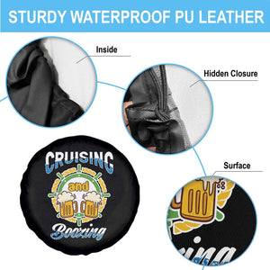 Funny St Patricks Cruise Spare Tire Cover Cruising And Boozing Drinking Squad Family Group Matching TS02 Print Your Wear