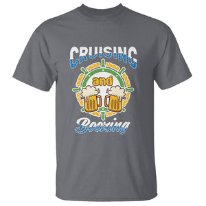 Funny St. Patricks Cruise T Shirt Cruising And Boozing Drinking Squad Family Group Matching TS02 Charcoal Printyourwear