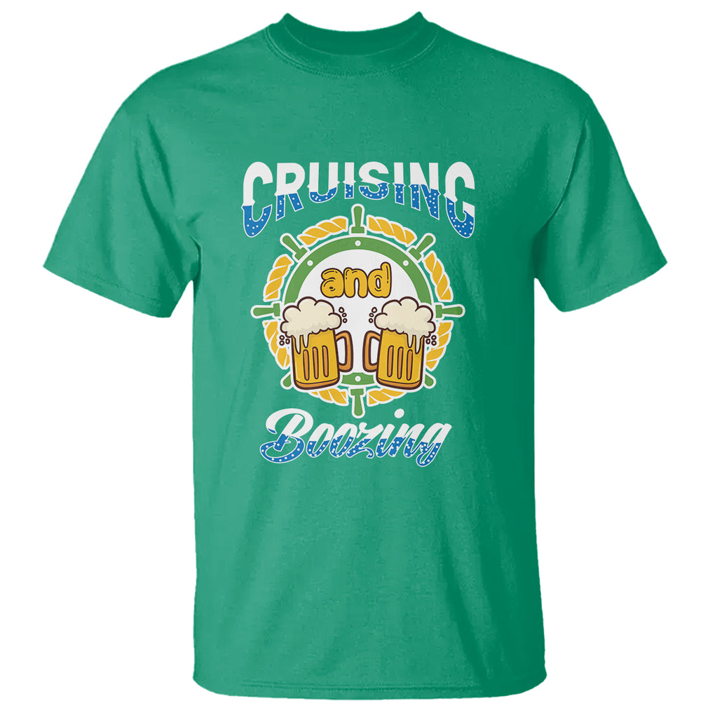 Funny St. Patricks Cruise T Shirt Cruising And Boozing Drinking Squad Family Group Matching TS02 Irish Green Printyourwear