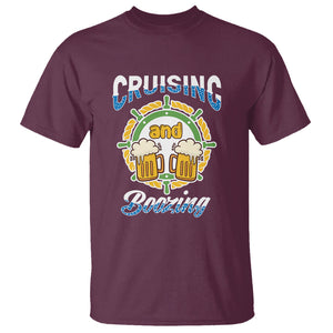 Funny St. Patricks Cruise T Shirt Cruising And Boozing Drinking Squad Family Group Matching TS02 Maroon Printyourwear