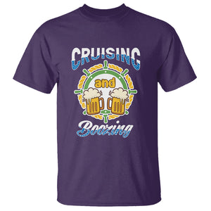 Funny St. Patricks Cruise T Shirt Cruising And Boozing Drinking Squad Family Group Matching TS02 Purple Printyourwear