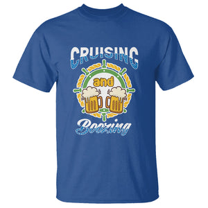Funny St. Patricks Cruise T Shirt Cruising And Boozing Drinking Squad Family Group Matching TS02 Royal Blue Printyourwear