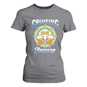 Funny St Patricks Cruise T Shirt For Women Cruising And Boozing Drinking Squad Family Group Matching TS02 Charcoal Print Your Wear