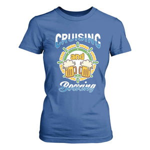 Funny St Patricks Cruise T Shirt For Women Cruising And Boozing Drinking Squad Family Group Matching TS02 Royal Blue Print Your Wear