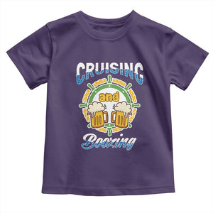 Funny St Patricks Cruise Toddler T Shirt Cruising And Boozing Drinking Squad Family Group Matching TS02 Purple Print Your Wear