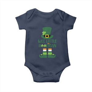 Cute St Patricks Day Baby Onesie Wee Little Hooligan Leprechaun for Boy Kids TS02 Navy Print Your Wear