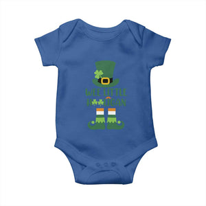Cute St Patricks Day Baby Onesie Wee Little Hooligan Leprechaun for Boy Kids TS02 Royal Blue Print Your Wear
