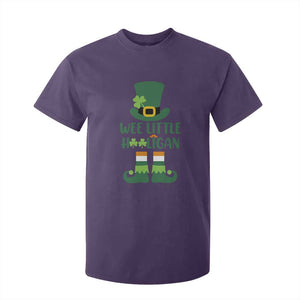 Cute St Patricks Day T Shirt For Kid Wee Little Hooligan Leprechaun for Boy Kids TS02 Purple Print Your Wear