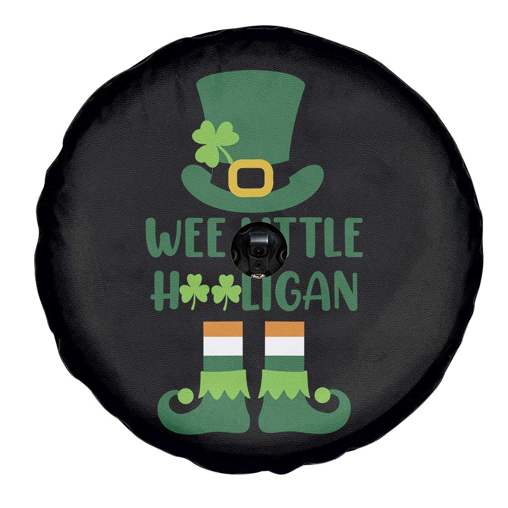Cute St Patricks Day Spare Tire Cover Wee Little Hooligan Leprechaun for Boy Kids TS02 Print Your Wear