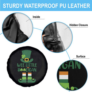Cute St Patricks Day Spare Tire Cover Wee Little Hooligan Leprechaun for Boy Kids TS02 Print Your Wear