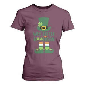 Cute St Patricks Day T Shirt For Women Wee Little Hooligan Leprechaun for Boy Kids TS02 Maroon Print Your Wear