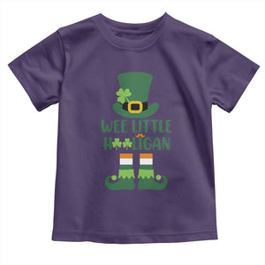 Cute St Patricks Day Toddler T Shirt Wee Little Hooligan Leprechaun for Boy Kids TS02 Purple Print Your Wear