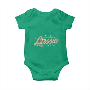 Cute St Patricks Day Baby Onesie Sassy Little Lassie for Girl Kids TS02 Irish Green Print Your Wear