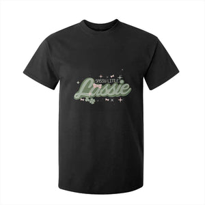 Cute St Patricks Day T Shirt For Kid Sassy Little Lassie for Girl Kids TS02 Black Print Your Wear