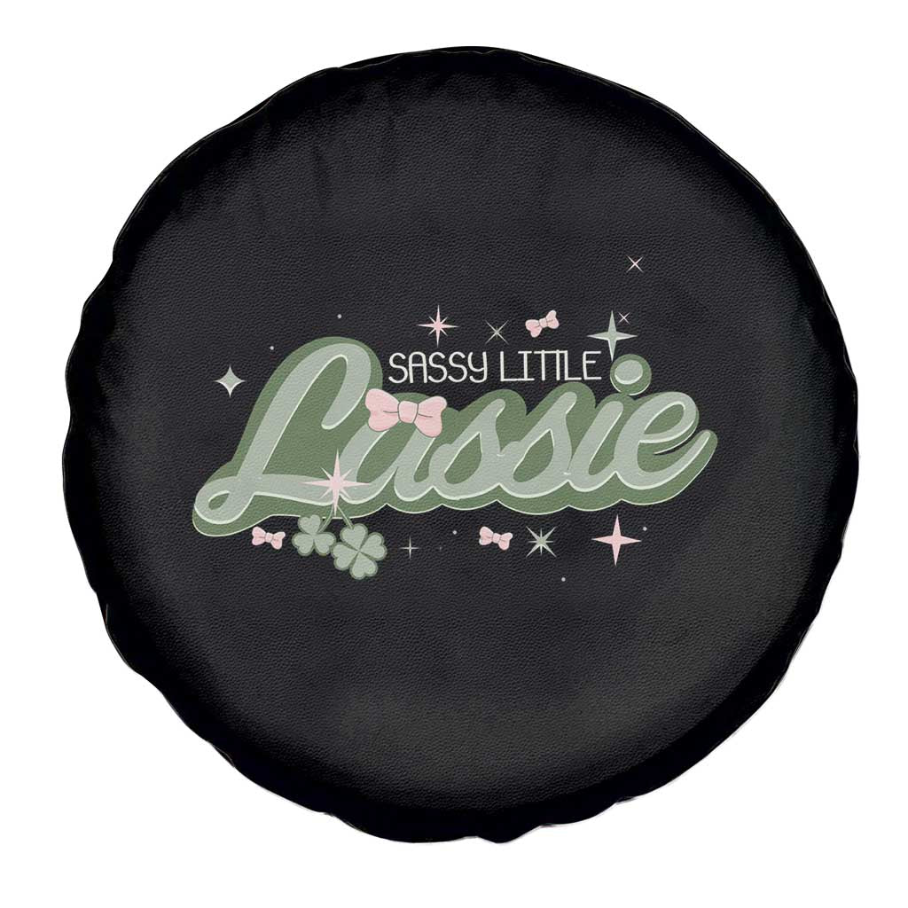 Cute St Patricks Day Spare Tire Cover Sassy Little Lassie for Girl Kids TS02 Print Your Wear