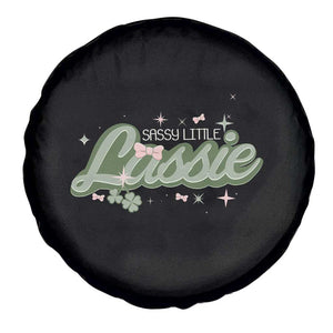 Cute St Patricks Day Spare Tire Cover Sassy Little Lassie for Girl Kids TS02 Print Your Wear