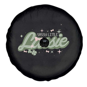 Cute St Patricks Day Spare Tire Cover Sassy Little Lassie for Girl Kids TS02 Print Your Wear