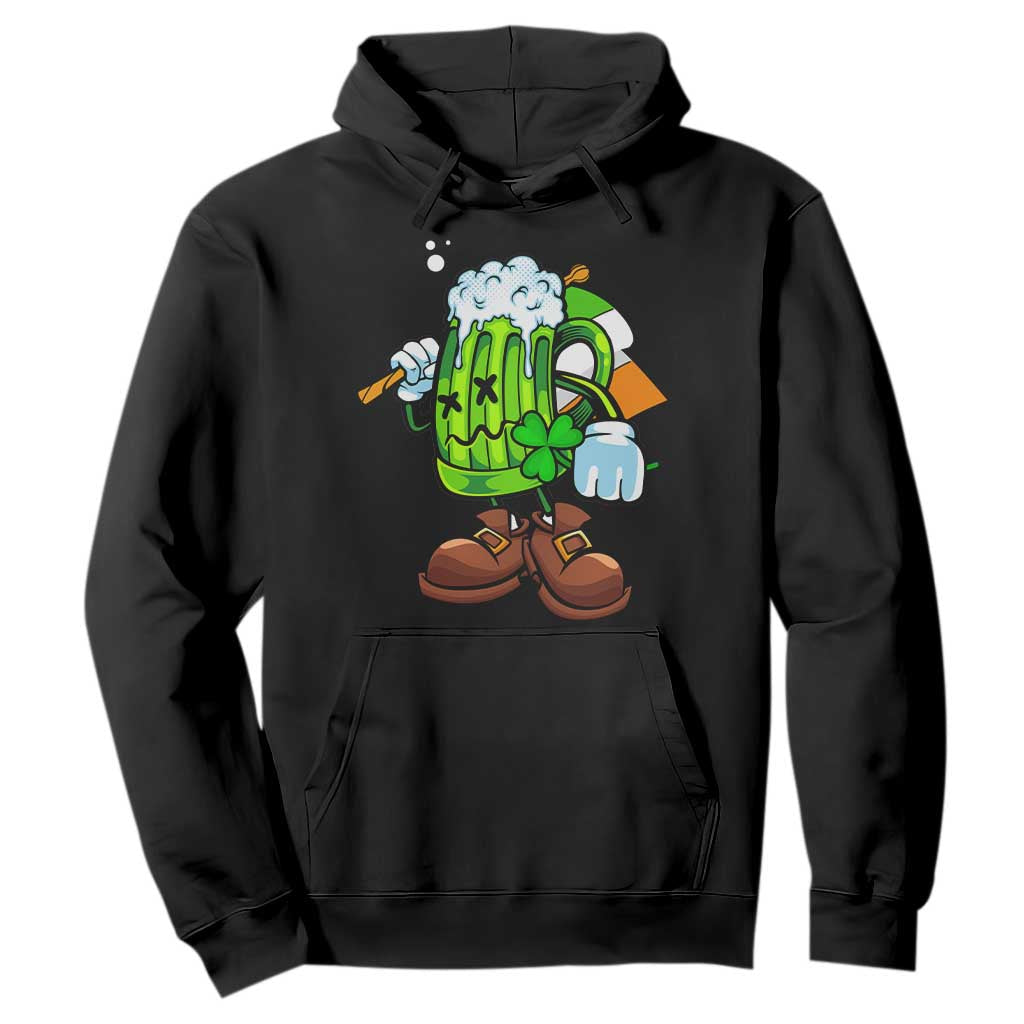 Funny St. Patricks Day Drinking Hoodie Irish Beer Ireland Flag TS02 Black Printyourwear